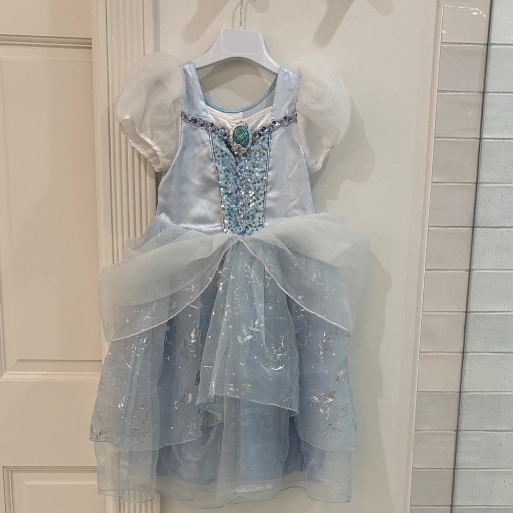 Disney Cinderella Princess Dress with Silver Accents